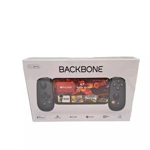 Backbone Gaming Controller for iPhone Lightning Apple Arcade Black New BB-02-B-R